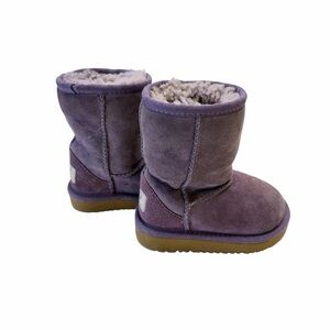 UGG Toddler Purple Shearling Boots - 6